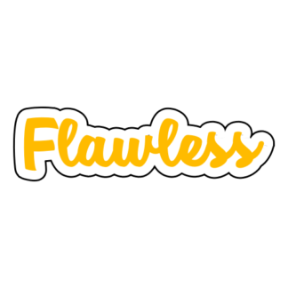 Flawless Sticker (Yellow)